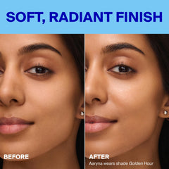 Supergoop Glowscreen Drops blur pores for a refined skin texture.