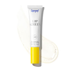 Supergoop Lipscreen Shine SPF 40 bottle front view with clear protection