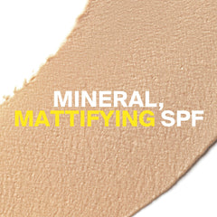 Supergoop Mineral Mattescreen swatch revealing neutral tint on skin.