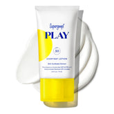 Supergoop PLAY Everyday Lotion SPF 50 bottle with fast-absorbing protection.