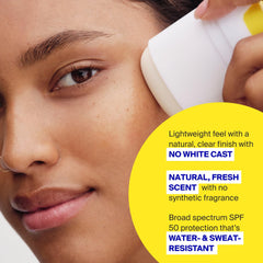 The teardrop design of Supergoop PLAY Stick aids precise application.
