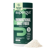 Supergut Foundational Daily Fiber Powder bottle for convenient daily fiber support.