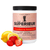 Superieur Strawberry Lemon canister for daily hydration with real flavor