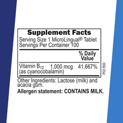Superior Source dissolving B-12 tablet under the tongue demonstrates fast sublingual absorption