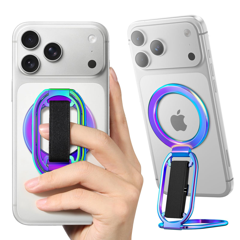 SUPERONE MagSafe grip with 360° stand provides hands-free viewing