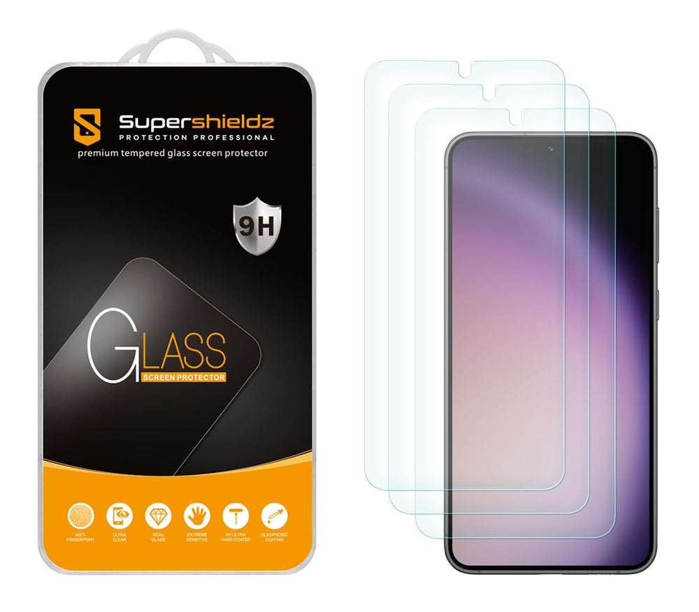 Supershieldz S24 Plus tempered glass pack-3 for triple protection and clarity