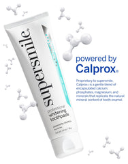 Supersmile Fluoride Free Original Mint label close-up highlighting mint flavor and brand