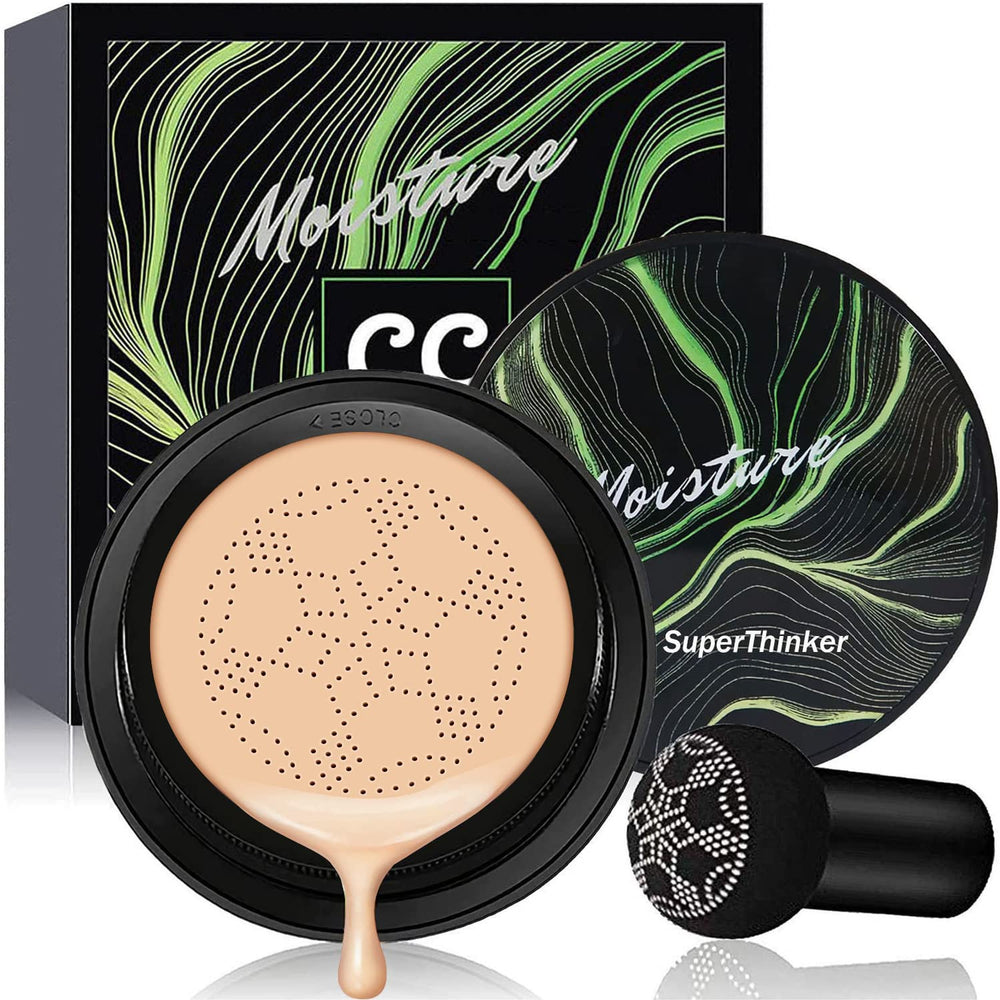SuperThinker Air Cushion CC Cream bottle cap for quick, mess-free application.
