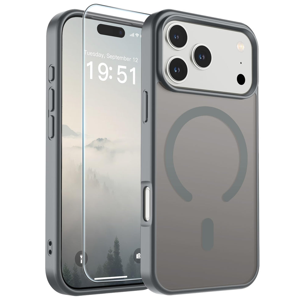 SUPFINE Magnetic iPhone 17 Pro case showing MagSafe compatibility for easy charging.