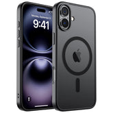 SUPFINE Magnetic iPhone 16 case front view showing MagSafe alignment for easy charging.