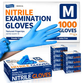Supmedic nitrile exam gloves in blue packaging provide reliable protection and easy access.