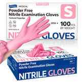 Supmedic rose quartz nitrile gloves box top with easy access