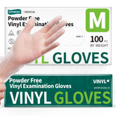 Supmedic vinyl disposable gloves, clear 4 mil, reliable protection for daily tasks.
