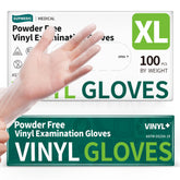 Supmedic vinyl gloves box front, ready-to-use packaging for daily tasks.