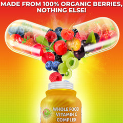 SUPPLEMENTS STUDIO vitamin C berry blend capsules for easy daily immune support