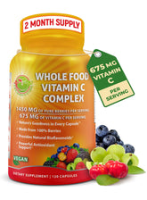 SUPPLEMENTS STUDIO Whole Food Vitamin C bottle highlighting high-potency antioxidant support