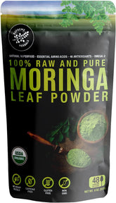 SUPREME HERBALS front packaging 8 oz resealable bag shows organic label and benefit