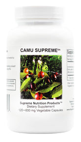 Supreme Nutrition Camu Supreme bottle front view for daily wellness.
