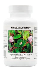 Supreme Nutrition Mimosa Supreme bottle with capsules for a calming evening routine