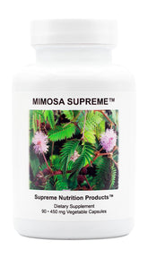 Supreme Nutrition Mimosa Supreme front packaging shows label and capsule count benefit clarity