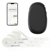 SUPVAN E10 label maker front view for organized home office labeling