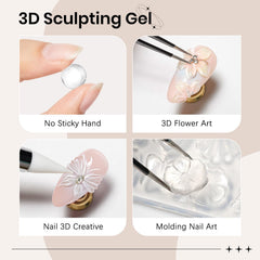 SUPWEE solid nail gel for sculpting and carving with a solid texture