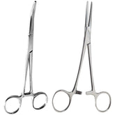 SURGICAL ONLINE 8-inch straight hemostat close-up for precise grip and control.