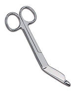 SurgicalOnline EMT 5.5 inch trauma shears with blunt tips for safe gauze cutting.