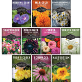 Survival Garden Seeds Giant Zinnia seed pack for bright border color and long-lasting blooms