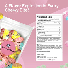 Susa Candy Bubs Swedish Candy Mix oval gummies emphasize soft texture and playful shapes.