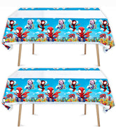 SUTRADHAR Spiderman tablecloth 70x42 with hero pattern for kid party tables.