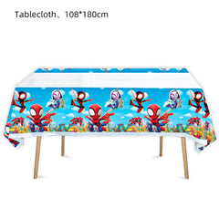SUTRADHAR Spiderman tablecloth shows detailed web pattern for immersive decor.
