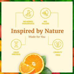 SVA ORGANICS orange oil applied to skin with carrier oil for nourishment.