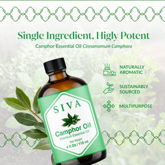 SVA ORGANICS Siva Camphor Oil diluted for skin care use