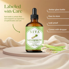Siva Lemongrass Oil for massage with carrier oil for relaxation