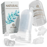 SVARA alum crystal deodorant stick in smooth application pose for odor control