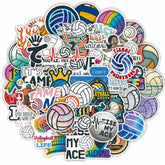 SVGDHZK volleyball stickers 50pc collection for laptops and water bottles with durable waterproof designs.