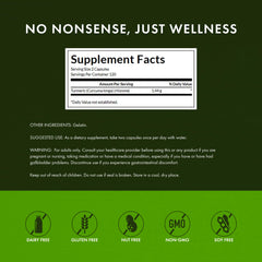 Swanson Full Spectrum Turmeric label highlights non-GMO and gluten-free status.