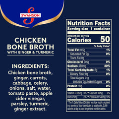 Swanson Sipping Chicken Bone Broth microwavable cup ready to heat and enjoy.