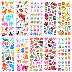 SWARKOL 3D puffy stickers, multi-dimensional designs for kids' projects