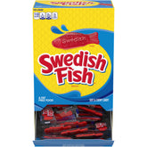Swedish Fish 240-count box open for easy sharing at parties and gatherings.