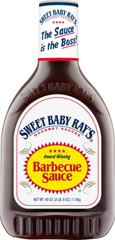 Sweet Baby Ray's barbecue sauce 40 oz bottle two-pack front view for family meals.