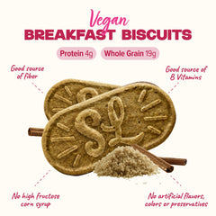 Sweet Loren's Cinnamon Sugar biscuits close-up texture showing oats