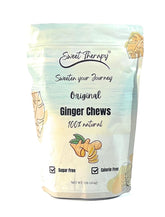 Sweet Therapy Ginger Chews packaging highlights real ginger and zero sugar.