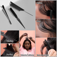 Sweet View Ponytail Sleek look achieved with the styling tool.