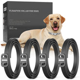 SweetEcho flea collar 4-pack front view, adjustable for all dog sizes.