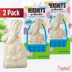 SWEETSIDE CANDY CO Cookies 'n' Creme bunny with polka-dot shell, premium chocolate