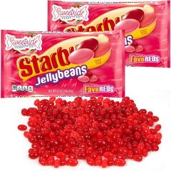 SWEETSIDE CANDY CO FaveREDS jelly beans 2-pack pack shot in red flavors, ideal for sharing.