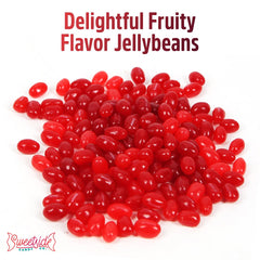 SWEETSIDE CANDY CO FaveREDS jelly beans party-favors display for celebrations.
