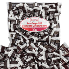 SWEETSIDE Zero Sugar Milk Chocolate miniature bars unwrapped for quick indulgence.